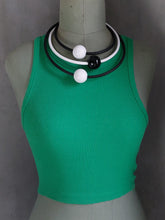 Carica l'immagine nel visualizzatore di Gallery, Collana saturn black&amp;white