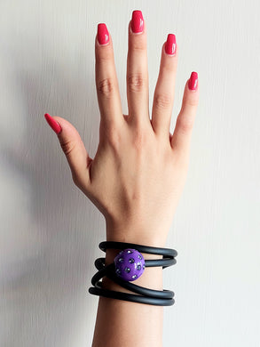 Bracciale ball brilliant viola