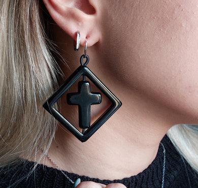 Orecchini quadro amen