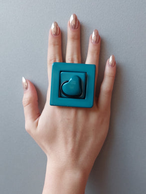 Anello quadro ottanio 2d