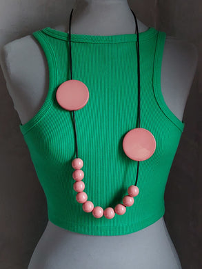 Collana smile rosa antico