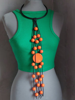 Collana pendolo arancio