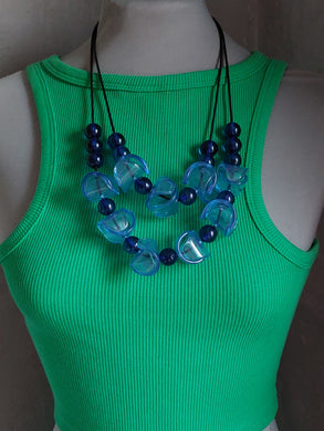 Collana cappuccio blu