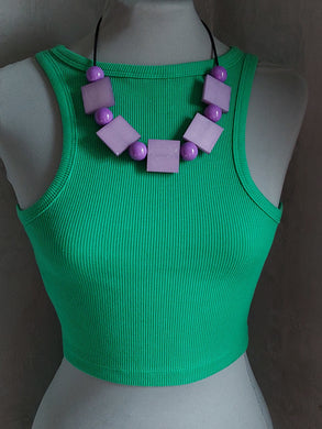 Collana train glicine e viola