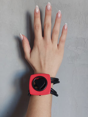 Bracciale cuore nero