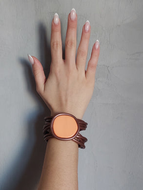 Bracciale bronzo e beige