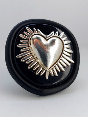 Anello Cuore lucente