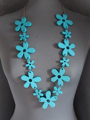 Collana fiorello turchese