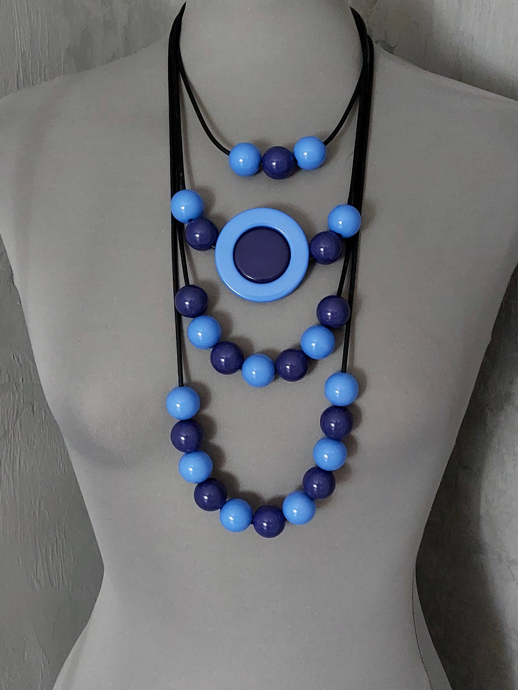 Collana Solange turchese e blu