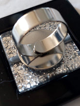 Carica l'immagine nel visualizzatore di Gallery, Anello quadro argento glitter