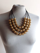 Carica l'immagine nel visualizzatore di Gallery, Collana Cleopatra oro glitter
