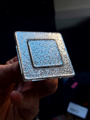 Anello argento glitter