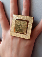 Carica l'immagine nel visualizzatore di Gallery, Parure quadro oro glitter