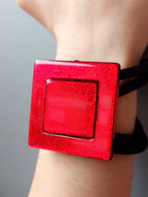 Carica l'immagine nel visualizzatore di Gallery, Parure quadro rosso glitter