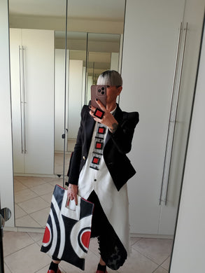 Collana totem nero e rosso