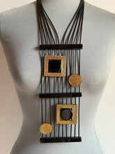 Carica l&#39;immagine nel visualizzatore di Gallery, Collana mini pica oro e nero