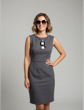 Carica l&#39;immagine nel visualizzatore di Gallery, Collana puzzle argento glitter e nero