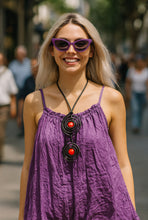 Carica l&#39;immagine nel visualizzatore di Gallery, Collana Satellites Orange fluo