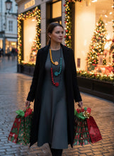 Carica l'immagine nel visualizzatore di Gallery, Collana Prime ocra verde e bordeaux