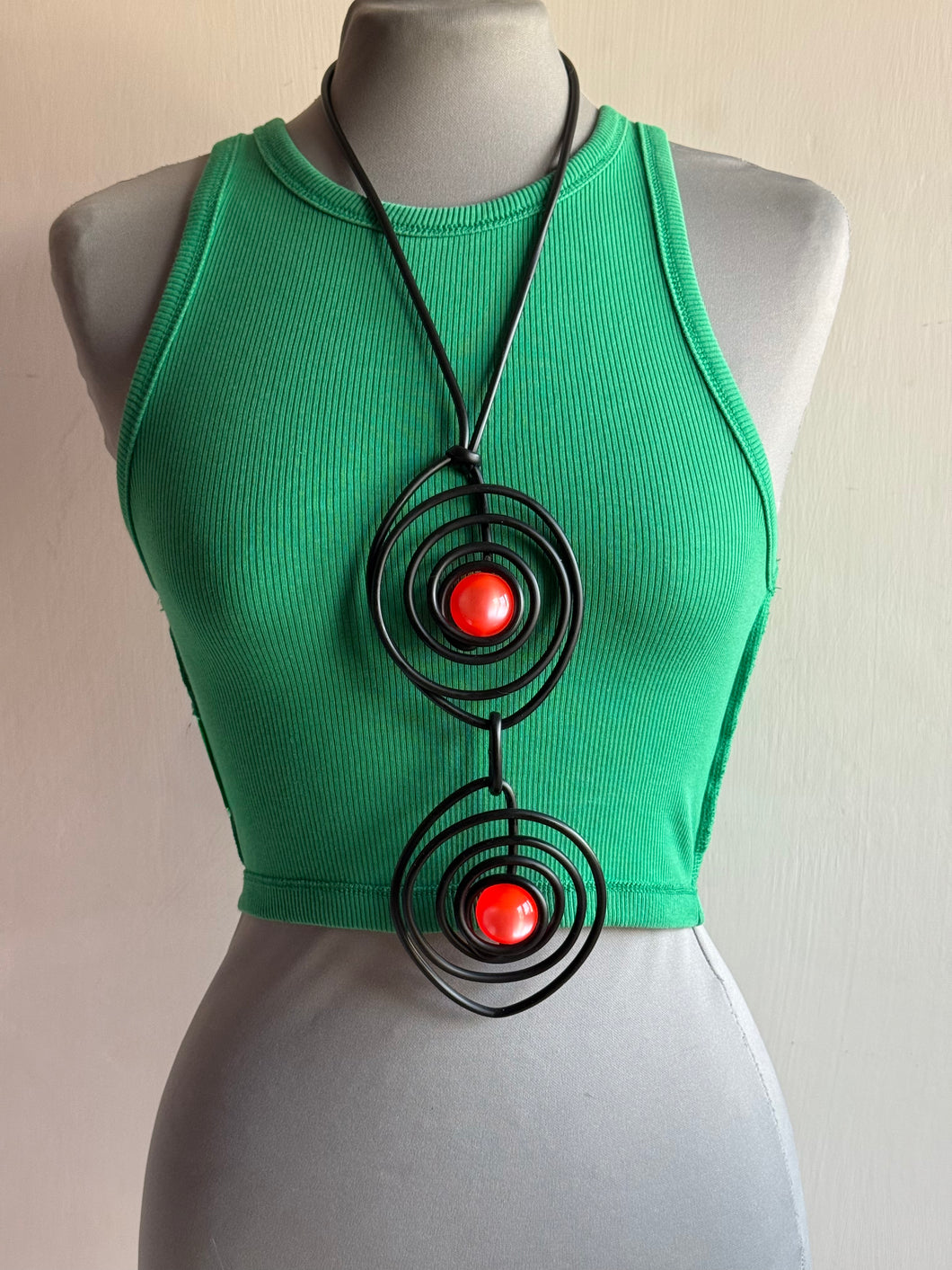 Collana Satellites Orange fluo