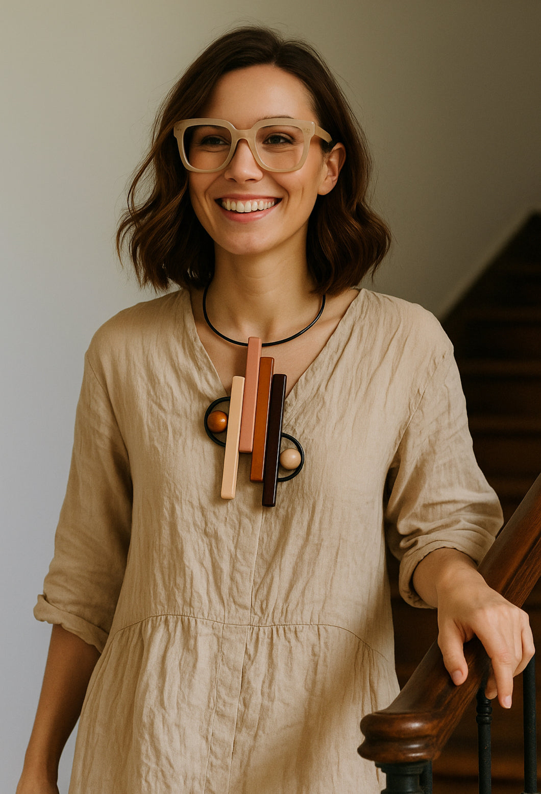 Collana bi Line arcobaleno