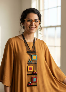 Collana record multicolor