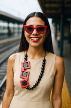 Carica l&#39;immagine nel visualizzatore di Gallery, Collana Escalation nero e rossa 2.0