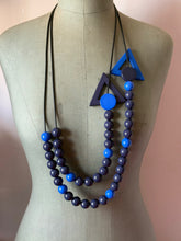 Carica l&#39;immagine nel visualizzatore di Gallery, Collana inversione di marcia bluette e blu navy