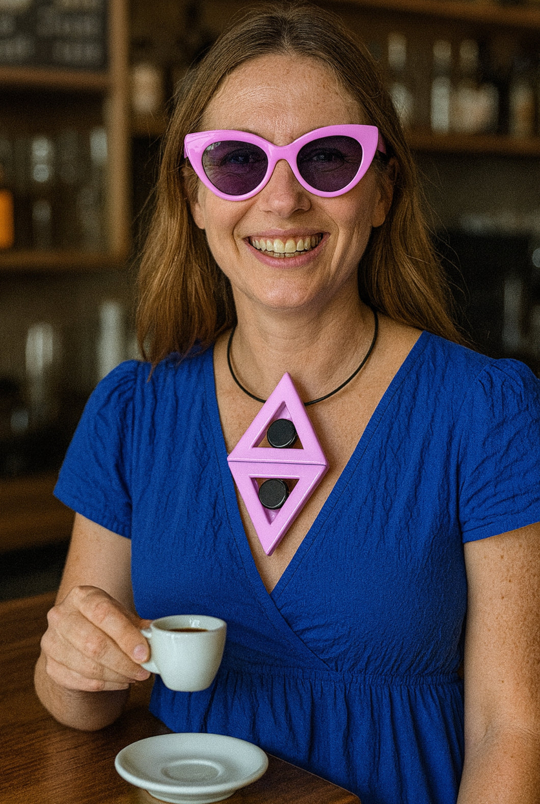 Collana Clessidra lilla