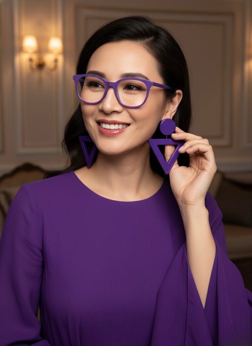 Orecchìni Tiffany viola