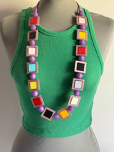 Carica l&#39;immagine nel visualizzatore di Gallery, Collana the long lilla train multicolor