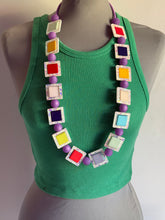 Carica l'immagine nel visualizzatore di Gallery, Collana the long white train multicolor