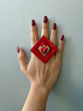 Carica l'immagine nel visualizzatore di Gallery, Anello cuore Red passion