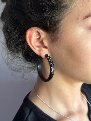 Orecchino black large