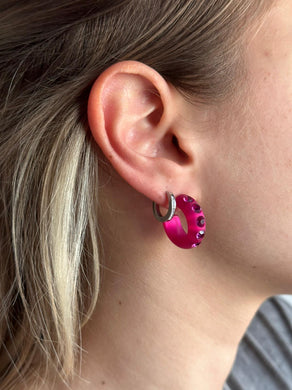 Orecchino fuxia