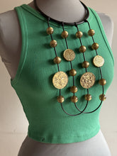 Carica l'immagine nel visualizzatore di Gallery, Collana splash oro glitter e payette