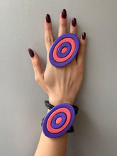 Carica l'immagine nel visualizzatore di Gallery, Set completo collana anello bracciale indaco e rosa
