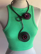 Carica l&#39;immagine nel visualizzatore di Gallery, Collana madame fiore Borgogna