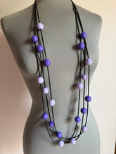Carica l'immagine nel visualizzatore di Gallery, Collana l’economica viola e lilla