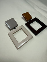 Carica l&#39;immagine nel visualizzatore di Gallery, Orecchini quadro i colori della terra