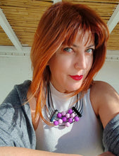 Carica l'immagine nel visualizzatore di Gallery, Collana Regal viola e rosa