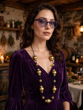Carica l'immagine nel visualizzatore di Gallery, Collana balloon oro glitter