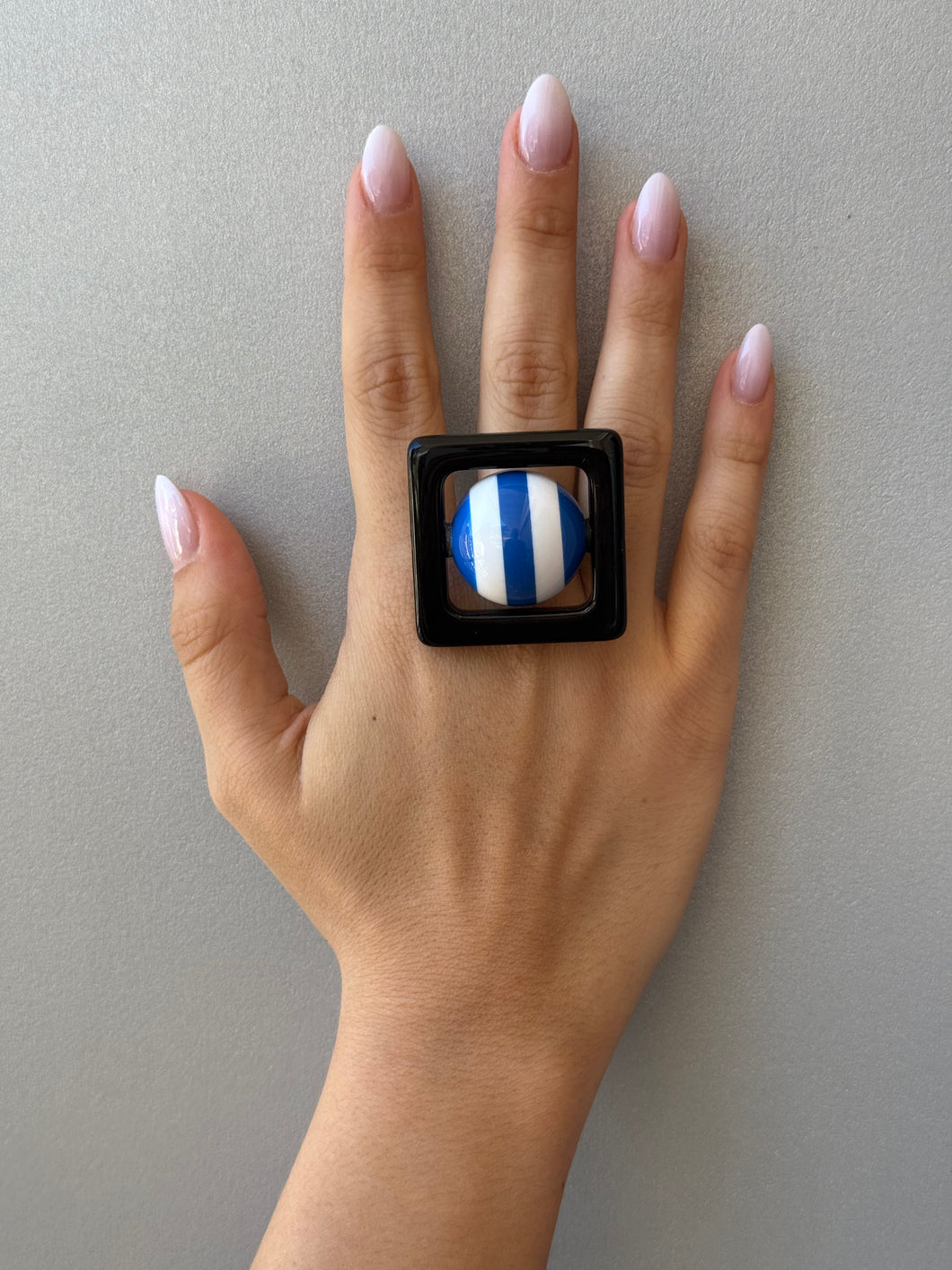 Anello Captain blu e bianco