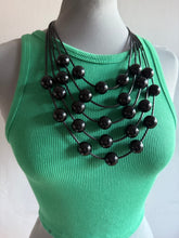 Carica l&#39;immagine nel visualizzatore di Gallery, Collana nini Noodles total black