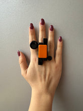 Carica l'immagine nel visualizzatore di Gallery, Anello Persian nero e arancio