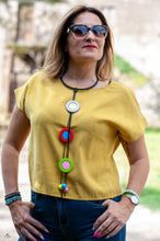 Carica l'immagine nel visualizzatore di Gallery, Collana pendolo saturn multicolor