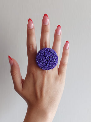 Anello crystals viola