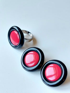 Parure red and black