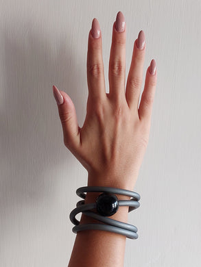 Bracciale ball ematite nero