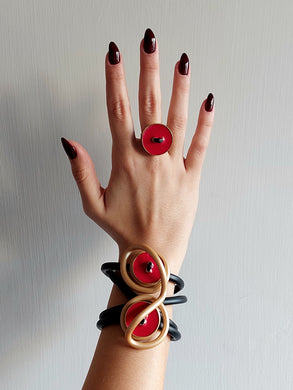 Parure Rosso di sera bel tempo si spera